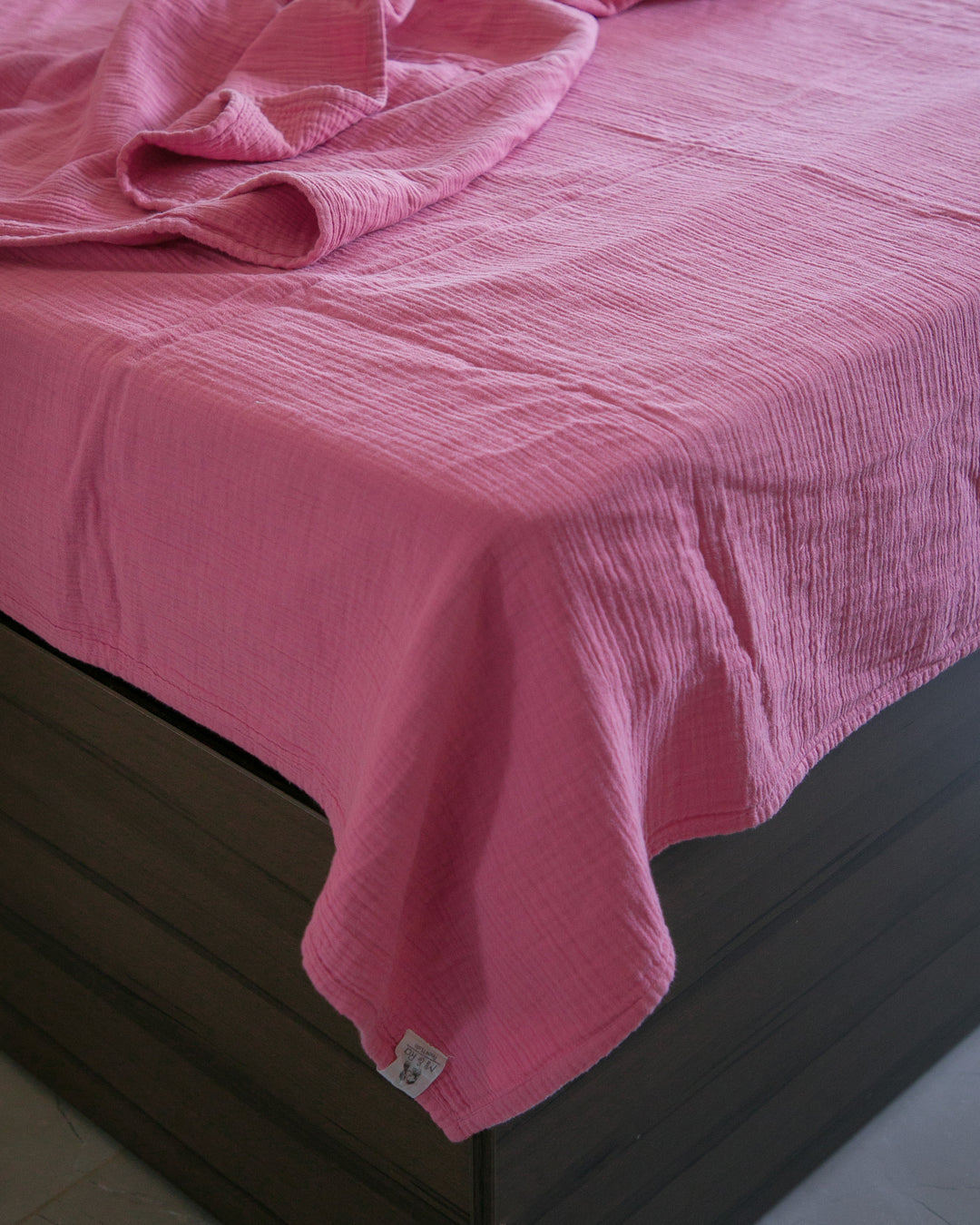 Mi and Ra Premium Muslin Junior Blanket - Pink Color | 55" x 75"