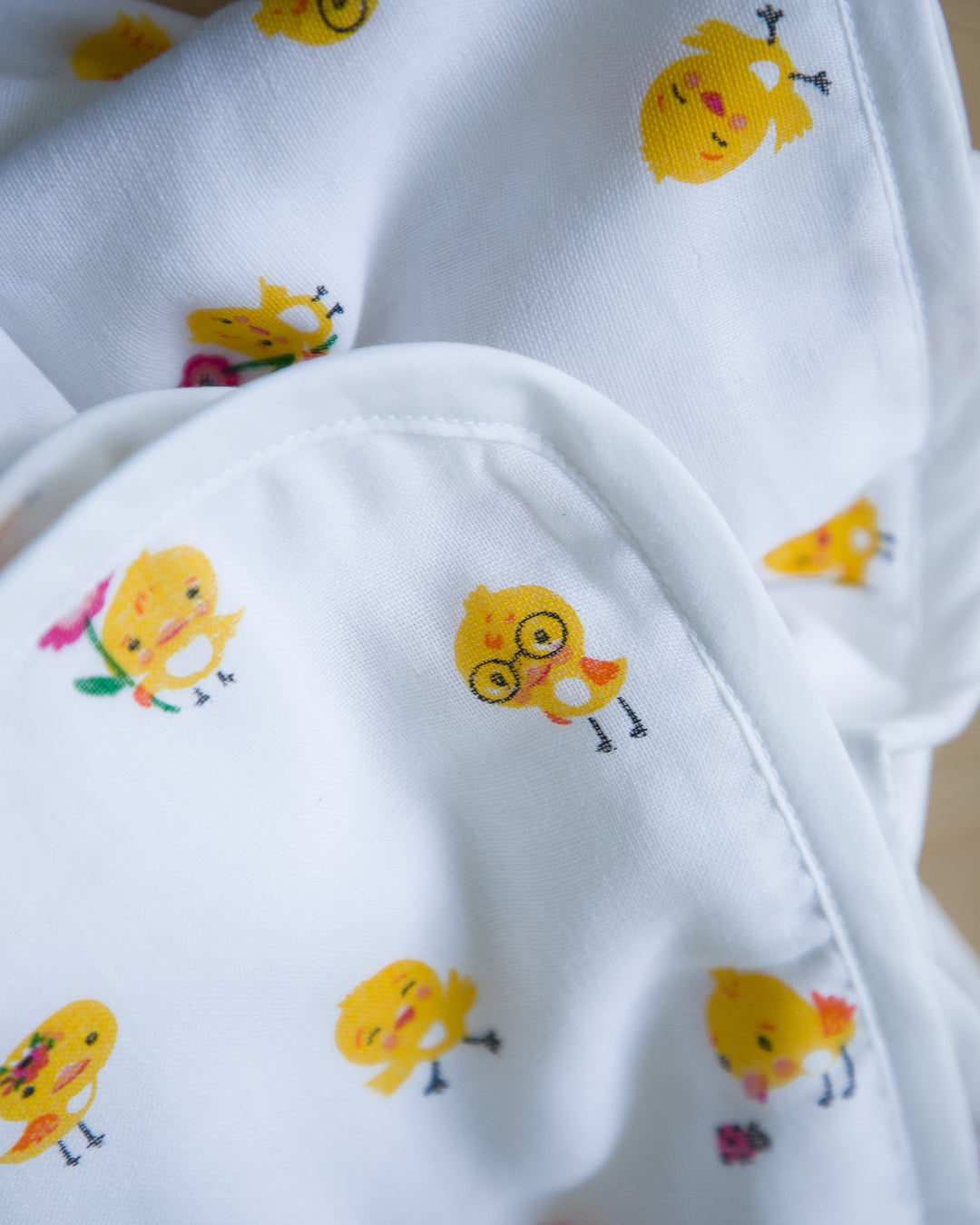 Mi and Ra Premium Muslin Baby Blanket - Duck Print | 0 - 4 yrs
