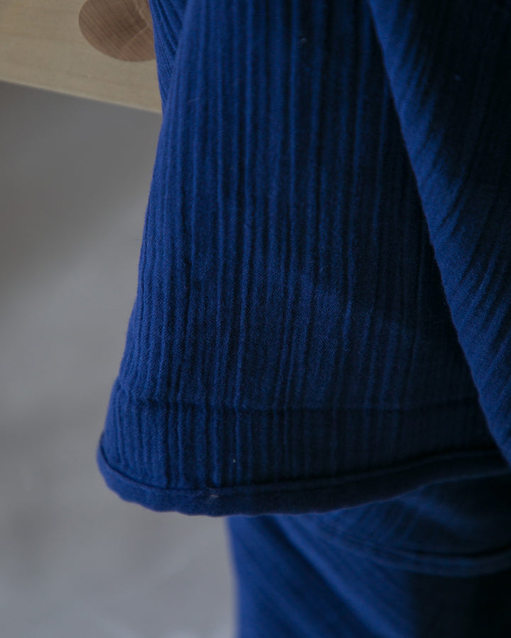Mi and Ra Premium Muslin Junior Blanket - Dark Blue Color | 55" x 75"